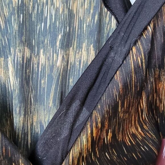 Isabel MARANT Asymmetrical Black & Multicolor Printed Mini Dress Size 0 - Picture 7 of 12